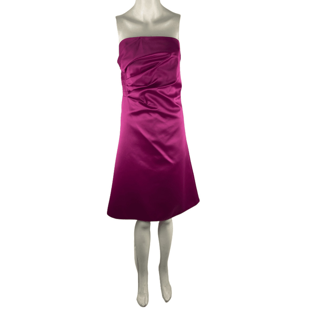 JS Boutique women's fuschia tube gown size 14